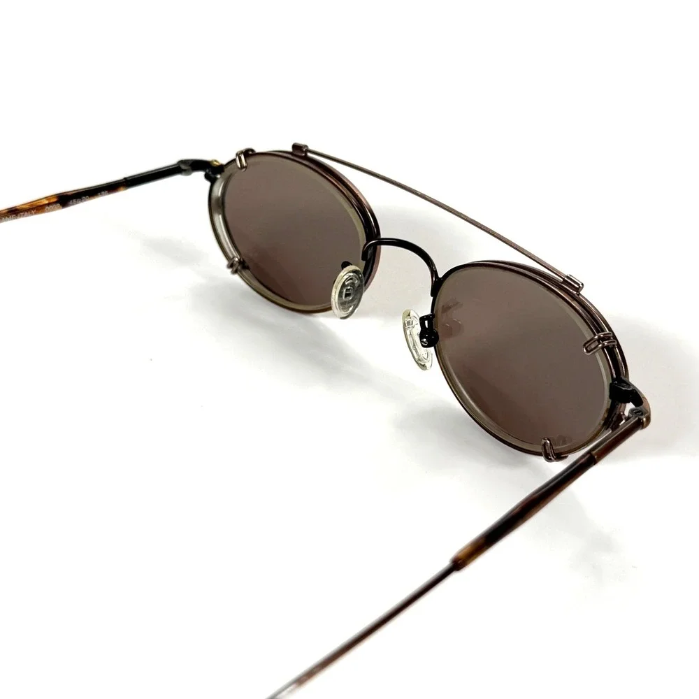 CHESTERFIELD 504 0002 Eyeglasses Frame Only w/ Sunglass Clip On 45-20-135‎ Italy